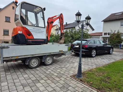 Hauseigener Minibagger